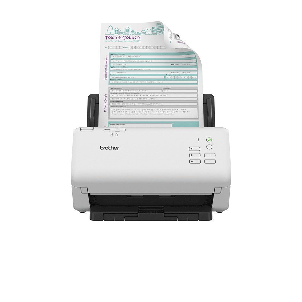 EAN 4977766814638 - Brother ADS-4300N escaner Escáner con alimentador automático de documentos (ADF) 600 x 600 DPI A4 Negro, imagen 1