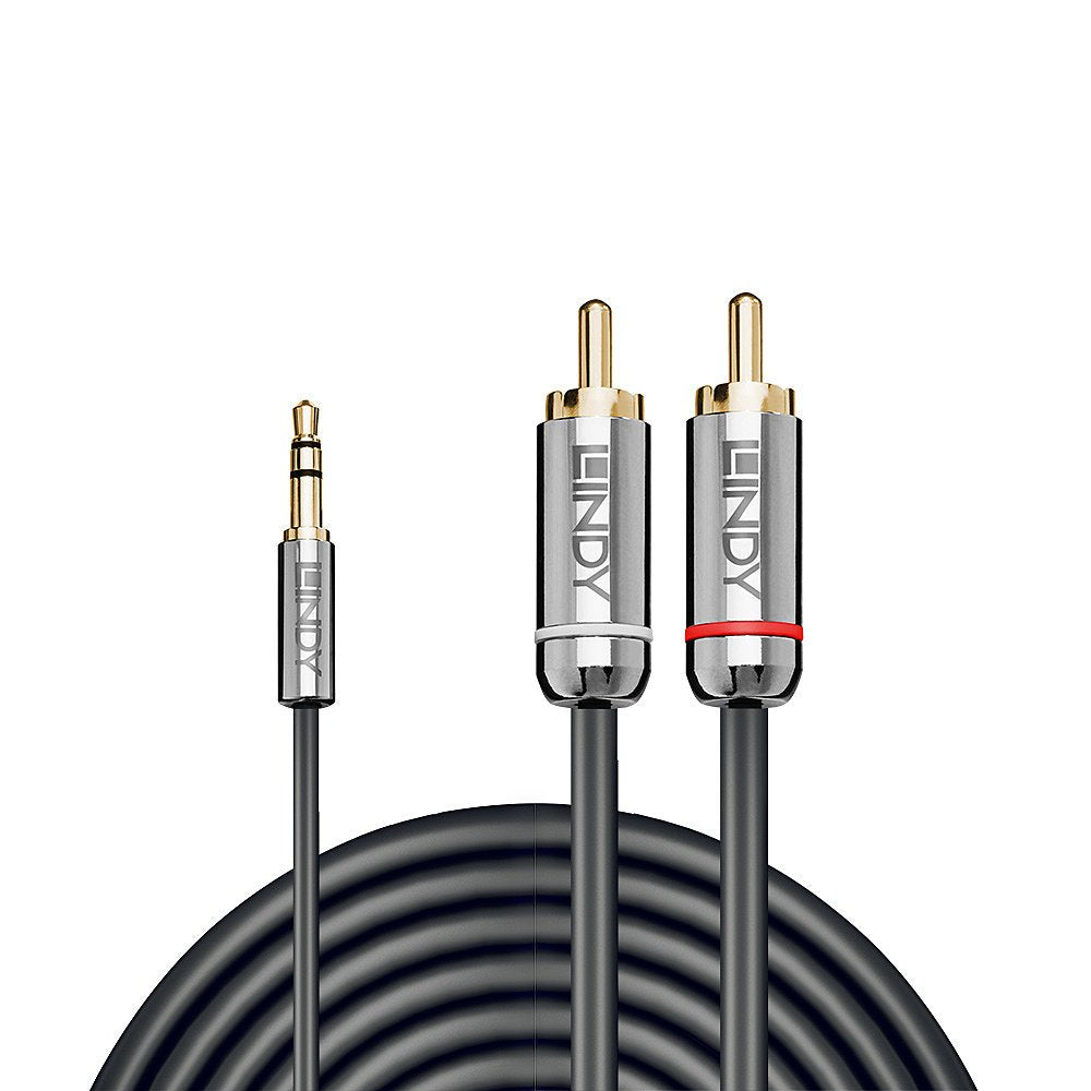 EAN 4002888353359 - Lindy 35335 cable de audio 3 m 3,5mm 2 x RCA Antracita imagen 2