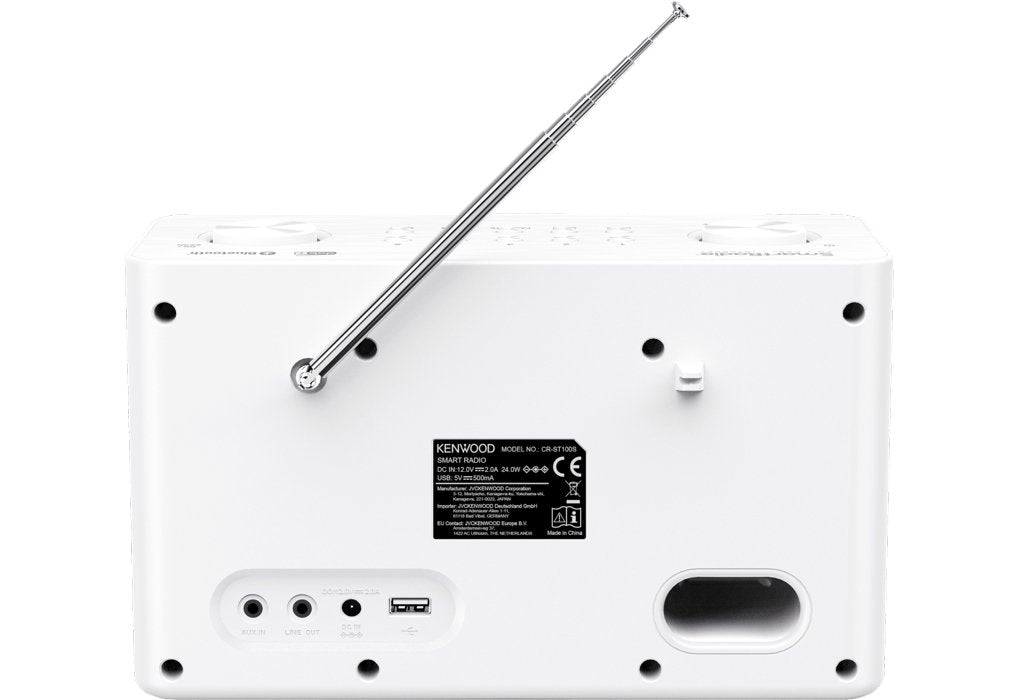 Kenwood Cr-M100s Smart Radio Mit Dab+, Grosses Farbdisplay, Wifi Blanco