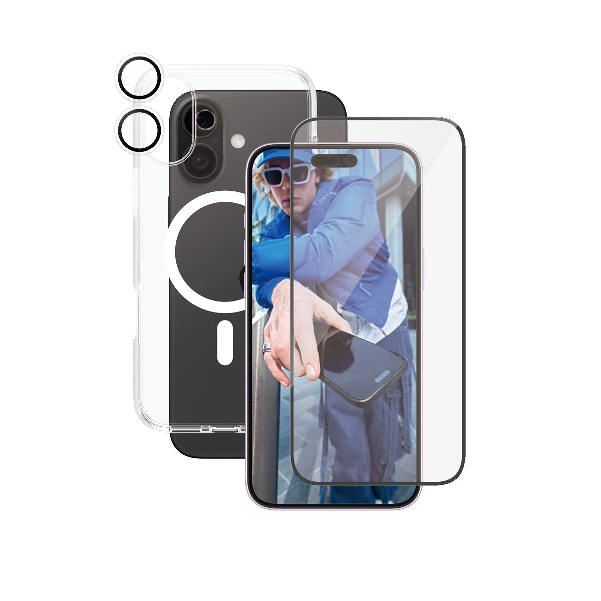 EAN 5715685004810 - PanzerGlass ® | CARE by ® Flagship 3-in-1 Bundle iPhone 16 Plus Protector de pantalla Apple 1 pieza(s) imagen 1