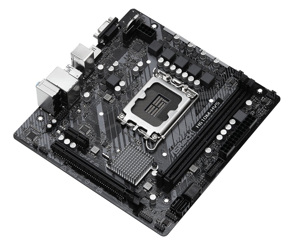 Placa Base Asrock H610m-Hvs Intel 2xddr4 Lga 1700 Micro Atx 90-Mxbht0-A0uayz