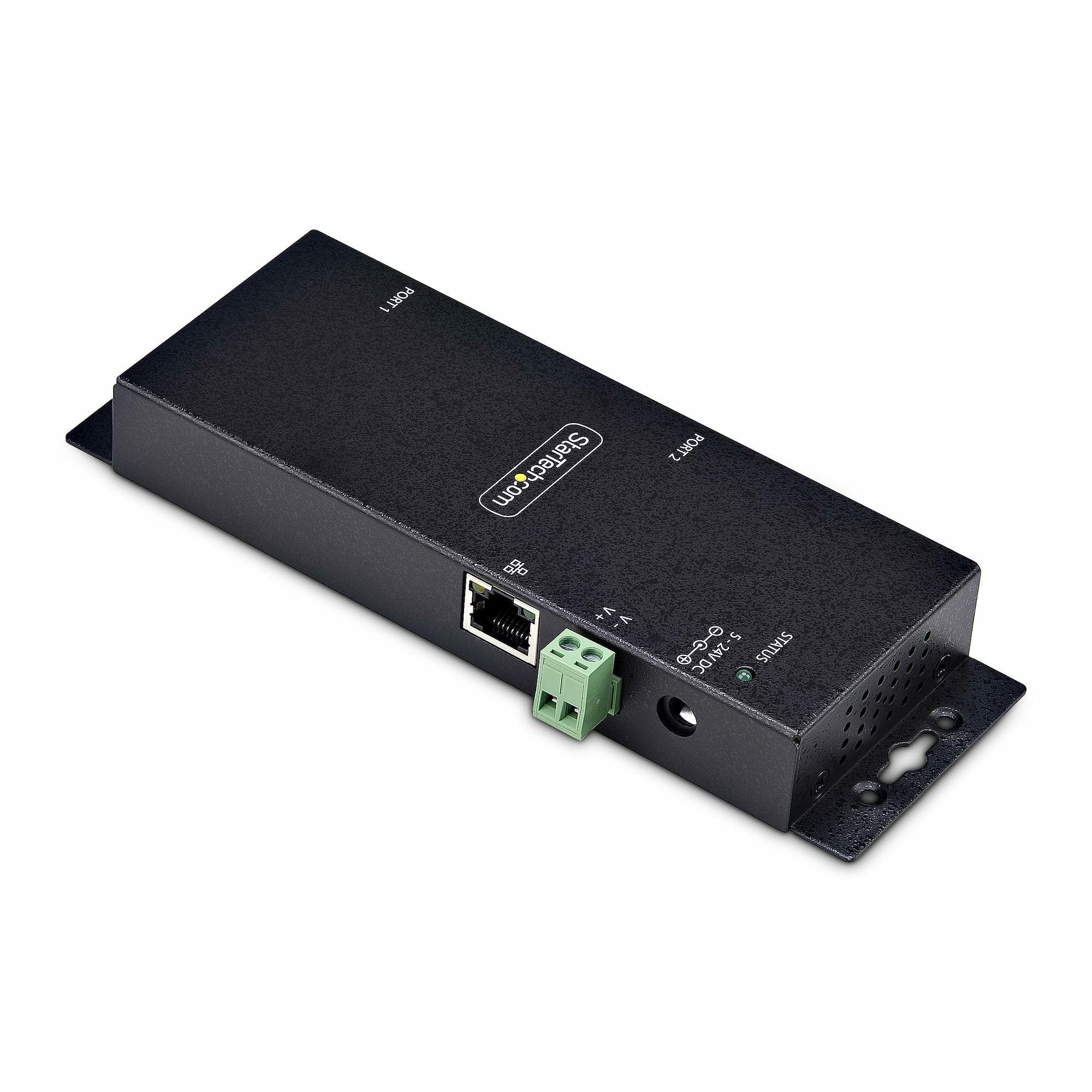 EAN 65030905992 - StarTech.com I23-SERIAL-ETHERNET convertidor, repetidor y aislador en serie RS-232 RJ-45 Negro imagen 2