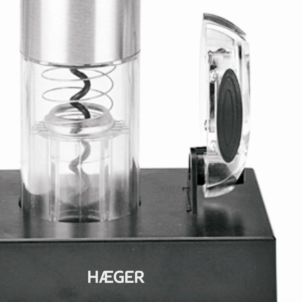 Haeger Lucca Pack Abridor De Vino Eléctrico Metálico Sacacorchos