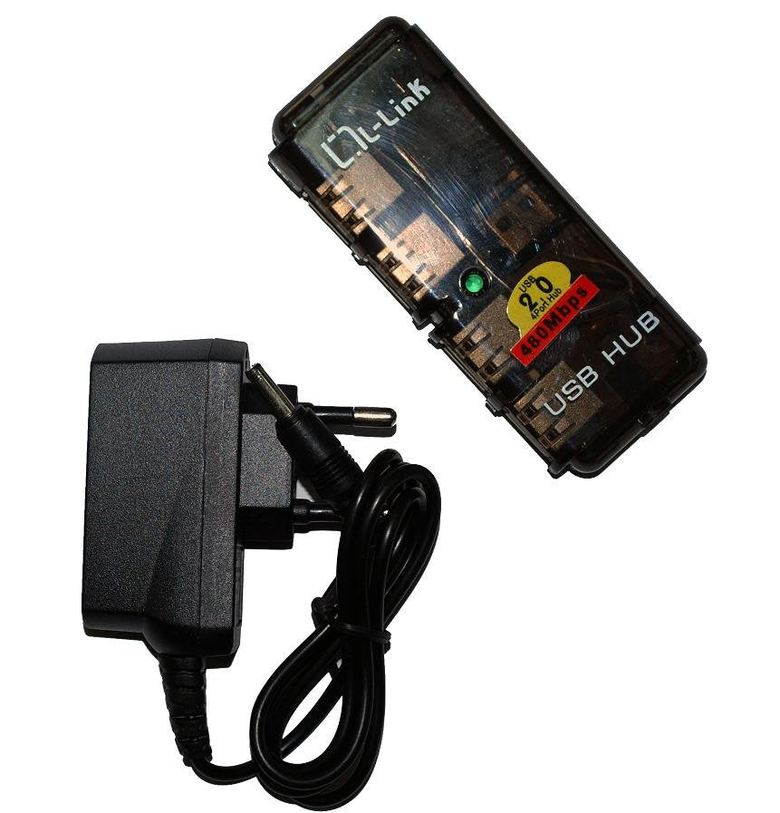 EAN 8436531361181 - L-Link LL-UH-404L hub de interfaz 480 Mbit/s Negro imagen 1