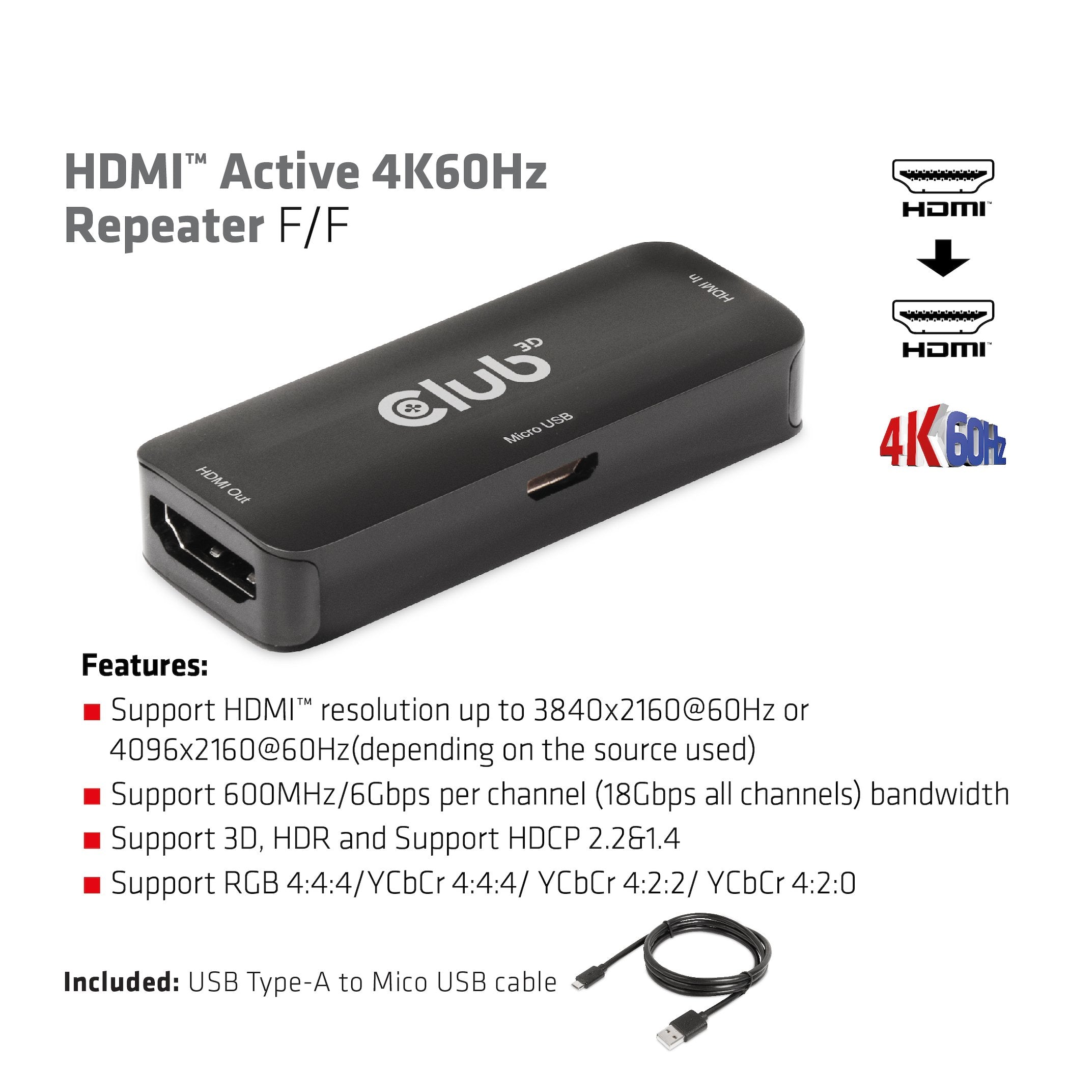EAN 8719214472825 - CLUB3D CAC-1307 cable HDMI imagen 3