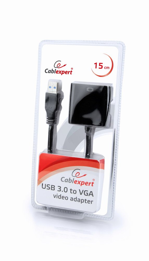 EAN 8716309100175 - Gembird AB-U3M-VGAF-01 Adaptador gráfico USB 1920 x 1080 Pixeles Negro imagen 2