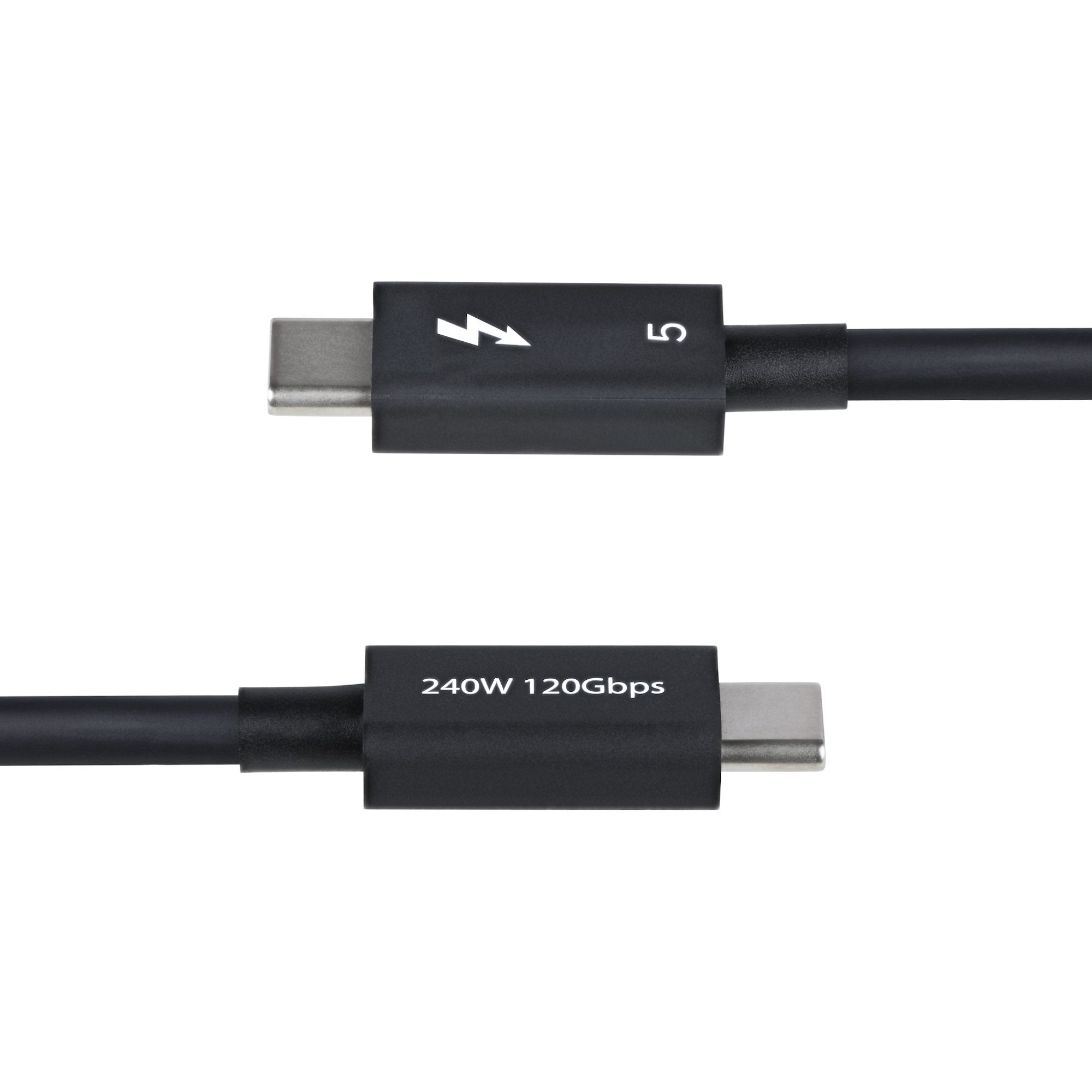 EAN 0065030920360 - StarTech.com TBLT5MM50CM240W cable Thunderbolt 0,5 m 80 Gbit/s Negro imagen 3