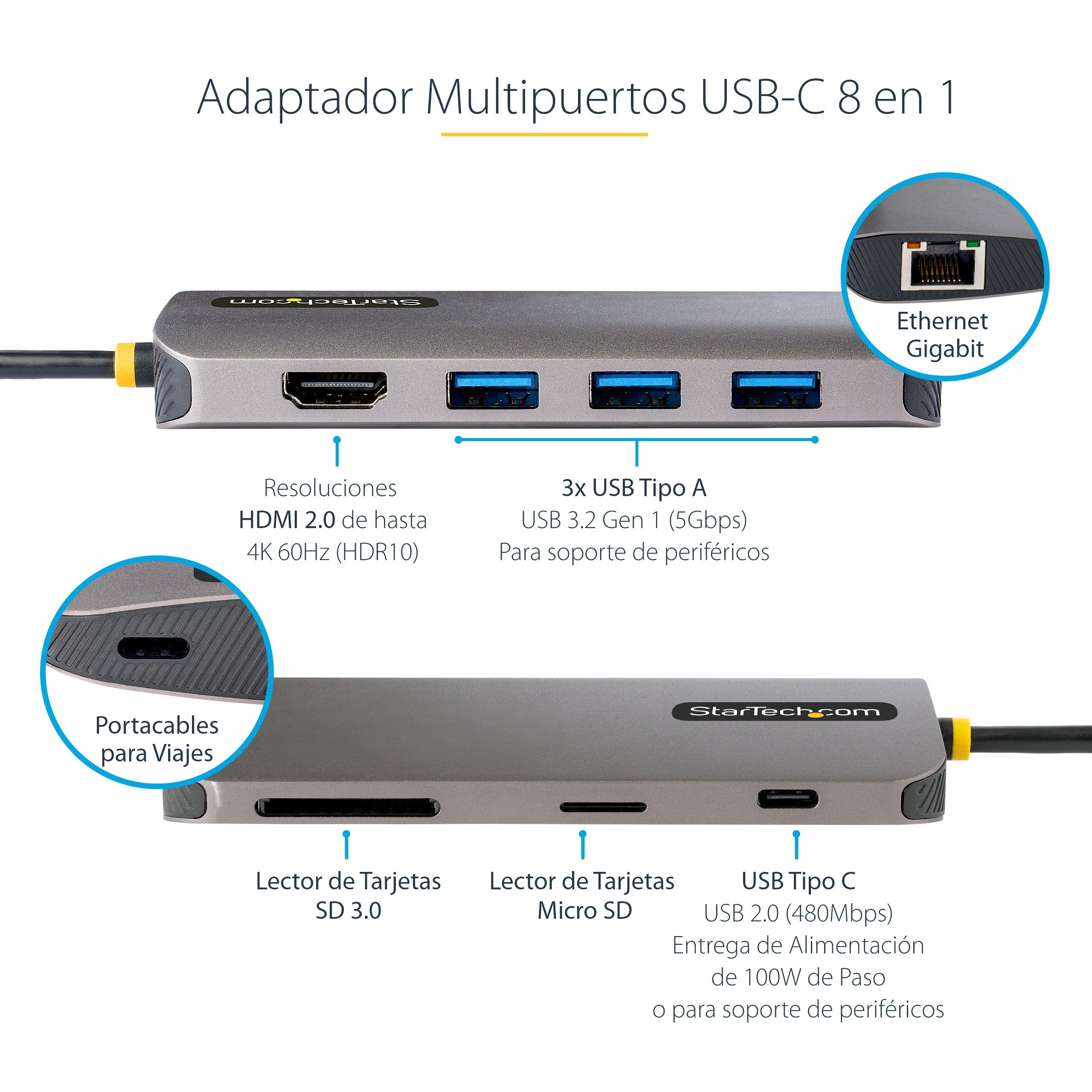 EAN 0065030895552 - StarTech.com 115B-USBC-MULTIPORT base para portátil y replicador de puertos Alámbrico USB 3.2 Gen 1 (3.1 imagen 13