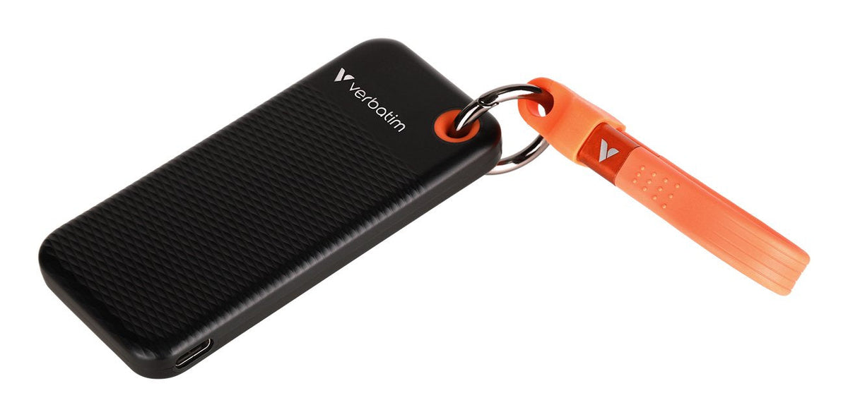 Verbatim Ssd 256gb, Usb 3.2, Tipo-C, Pocket, Negro/Naranja
