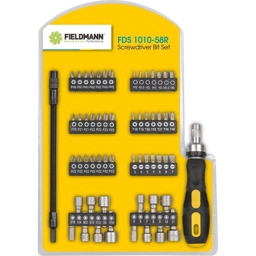 EAN 8590669136124 - Fieldmann FDS 1010-58R destornillador manual Juego Destornillador plano imagen 1