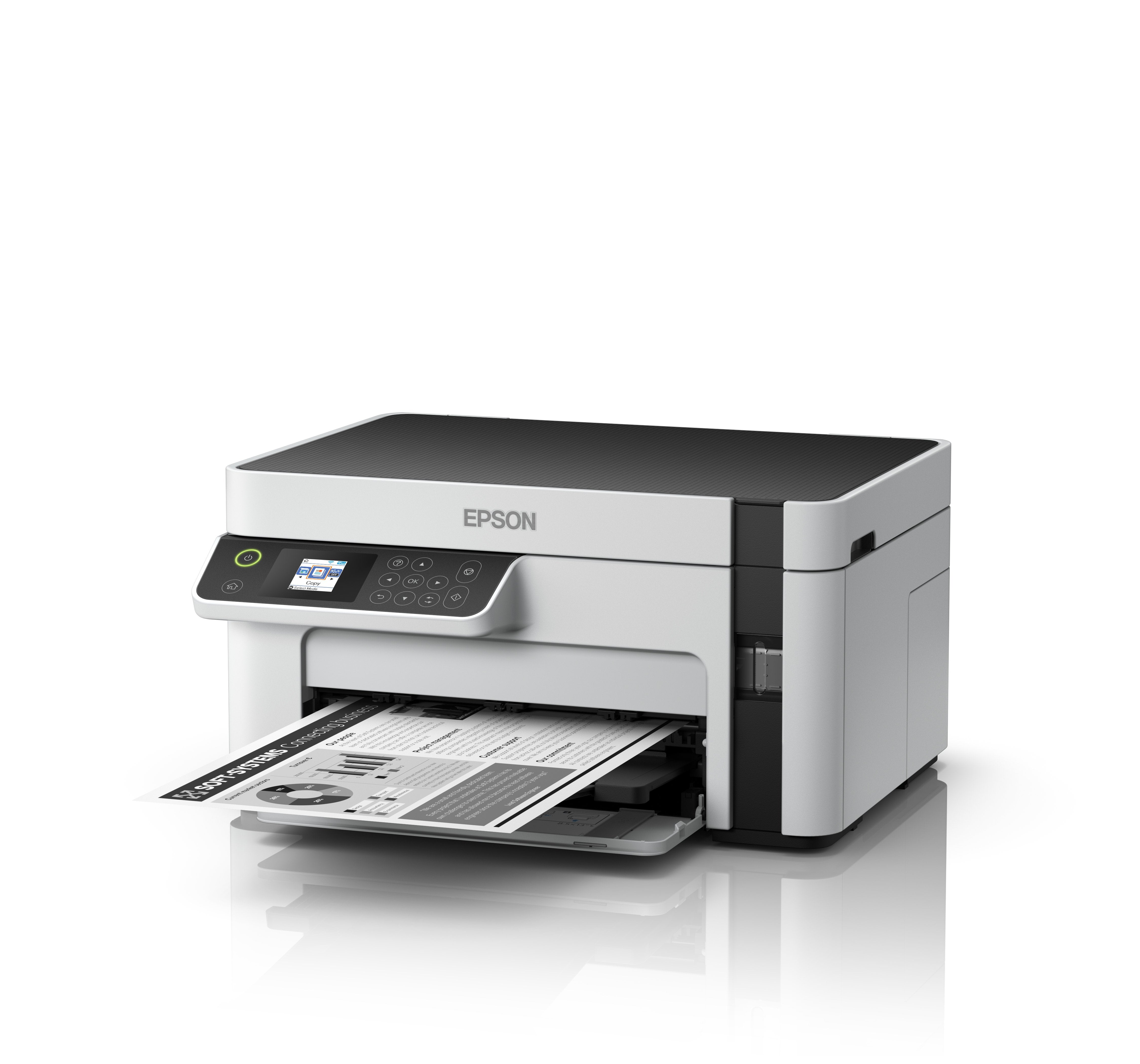 Impresora Epson Ecotank Mono M2120, 3 En 1, A4, 1200 X 2400 Ppp, 32 Ppm, Usb, Wi-Fi, 3 Aã±Os De Garantia Despues Del Registro.