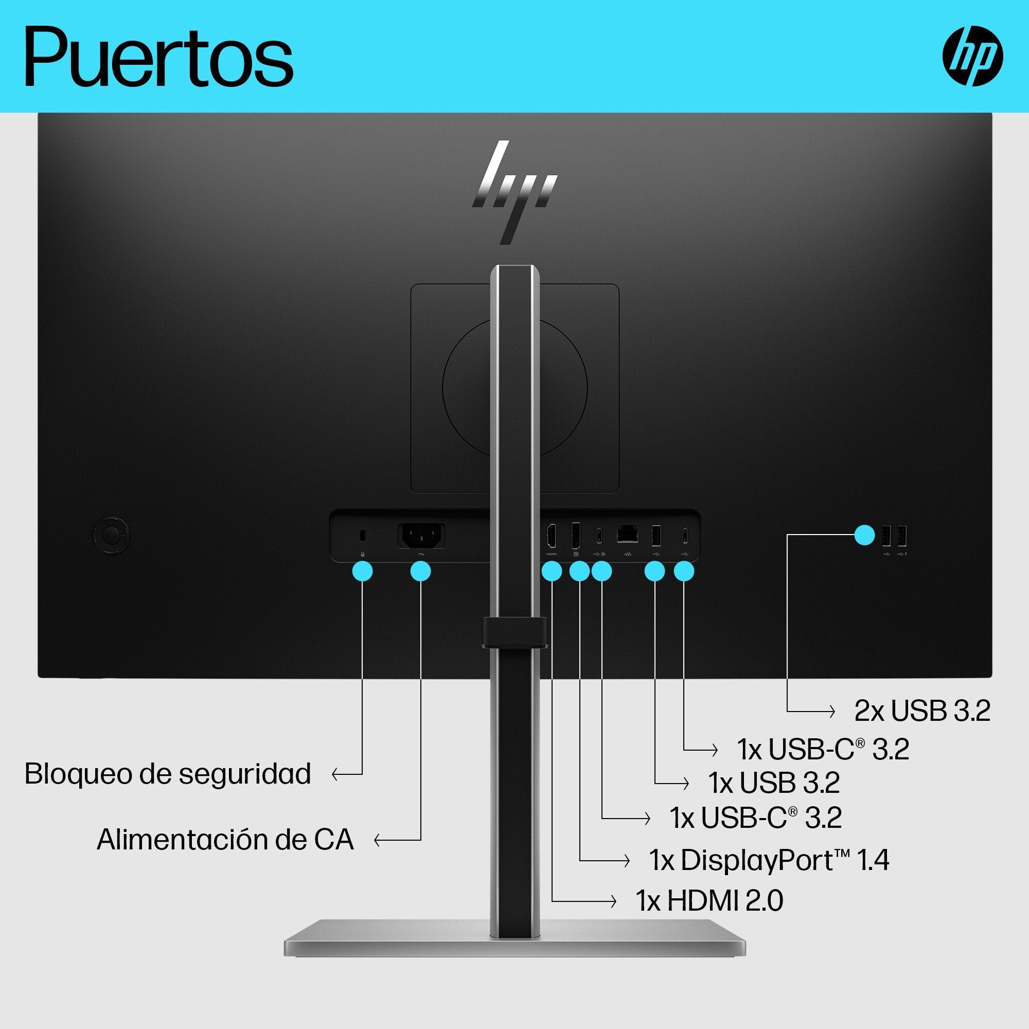 EAN 0196786294556 - HP E-Series E27k G5 4K USB-C Monitor pantalla para PC 68,6 cm (27") 3840 x 2160 Pixeles 4K Ultra HD LCD N imagen 4