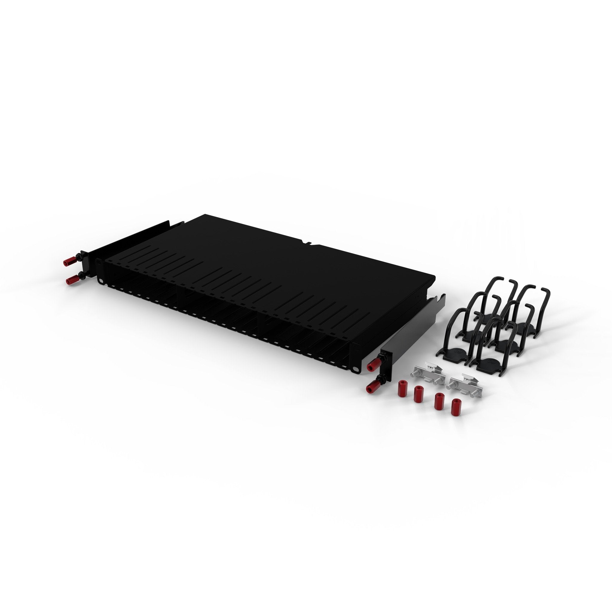 Patchbox Patchpanel Gehäuse 48,3cm (19") Plus+ Rahmen Inkl. Montageschienen