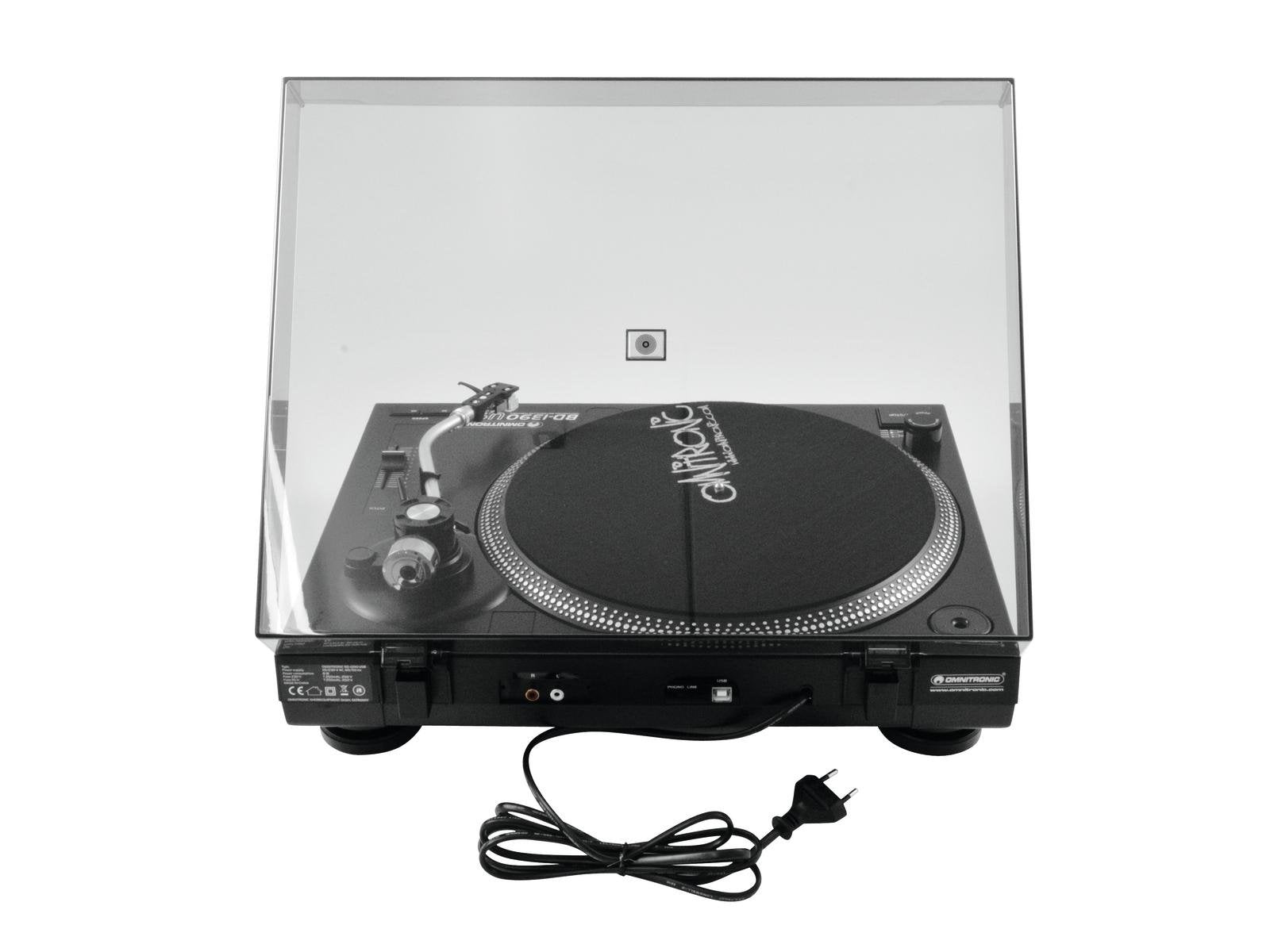 EAN 4026397356083 - Omnitronic BD-1390 Tocadiscos de tracción por correa portátil Negro imagen 5