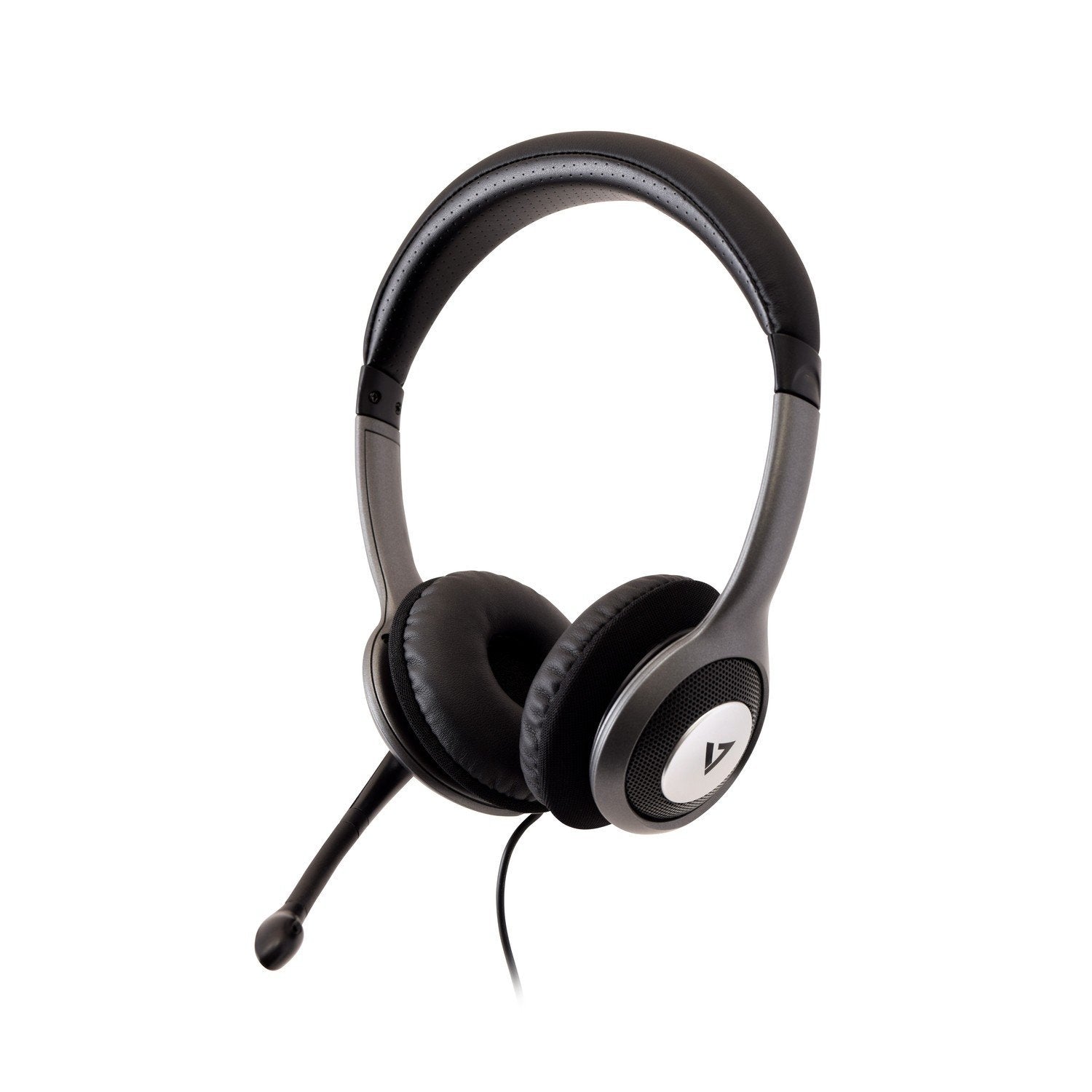 EAN 662919104547 - V7 HU521-2EP auricular y casco Auriculares Alámbrico Diadema Oficina/Centro de llamadas Negro, Plata imagen 1
