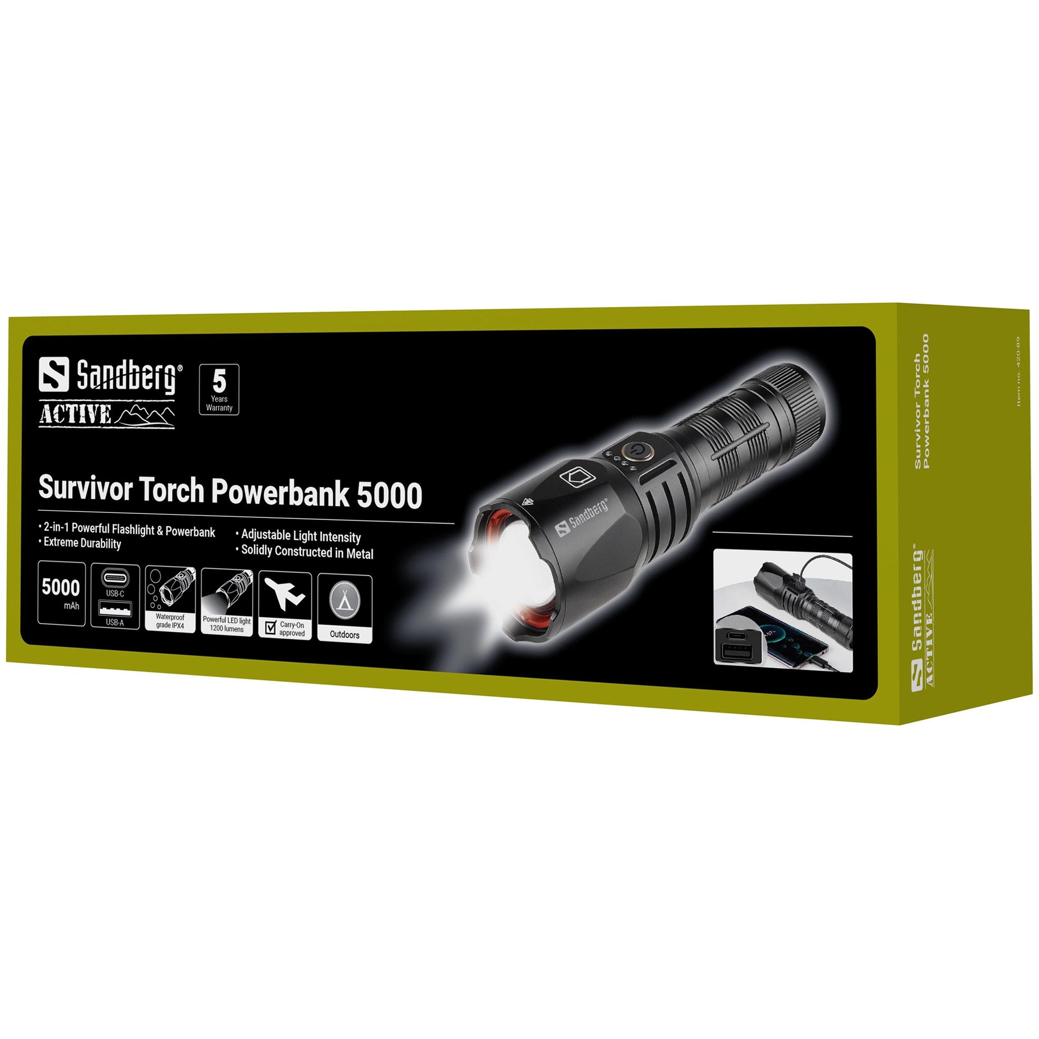 EAN 5705730420894 - Sandberg 420-89 linterna Negro Linterna de mano LED imagen 12