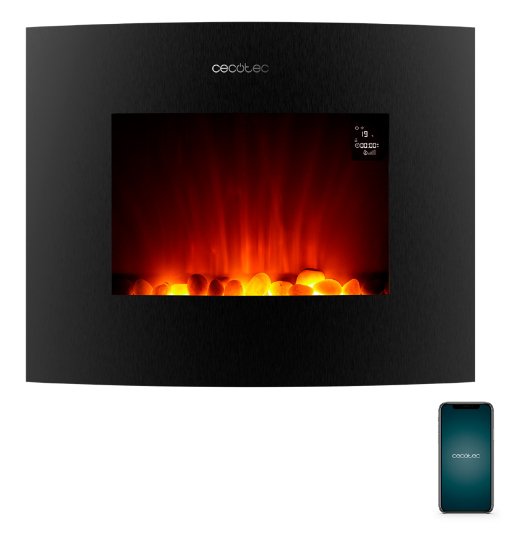 Chimenea Electrica Cecotecreadywarm 2650 Curved Flames Connected