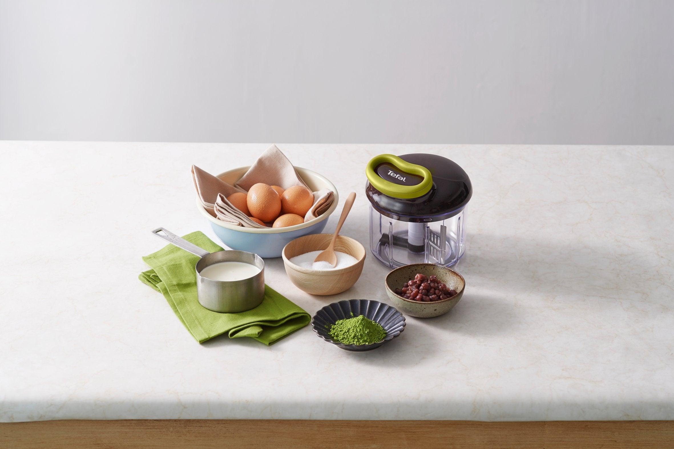 Tefal 5-Sekunden Zerkleinerer, Maxi-Kit Mit 4 Klingen (Negro/Verde, Manuell, 900ml) K13210