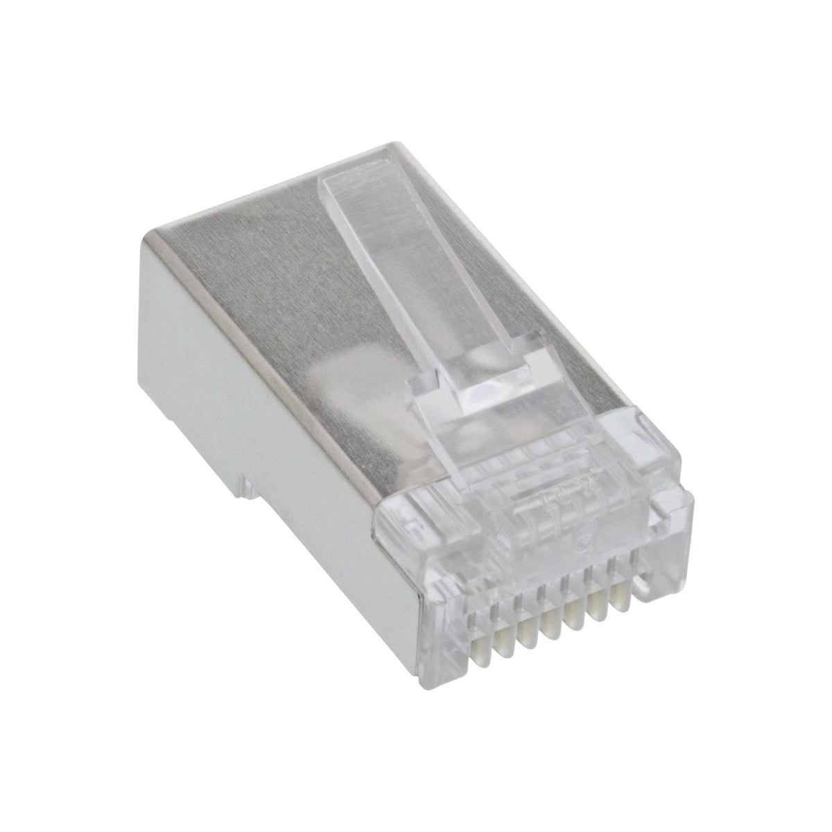 Conectores Blindados Inline 8p8c Rj45 Macho Para Cables Redondos, 100 Uds. Paquete