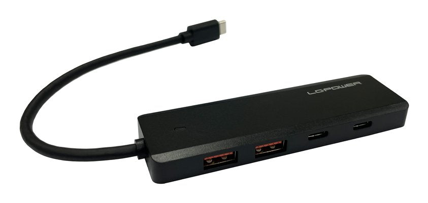 Lc-Power Lc-Hub-U3-4-C 2xusba 1xusb-C Black Retail