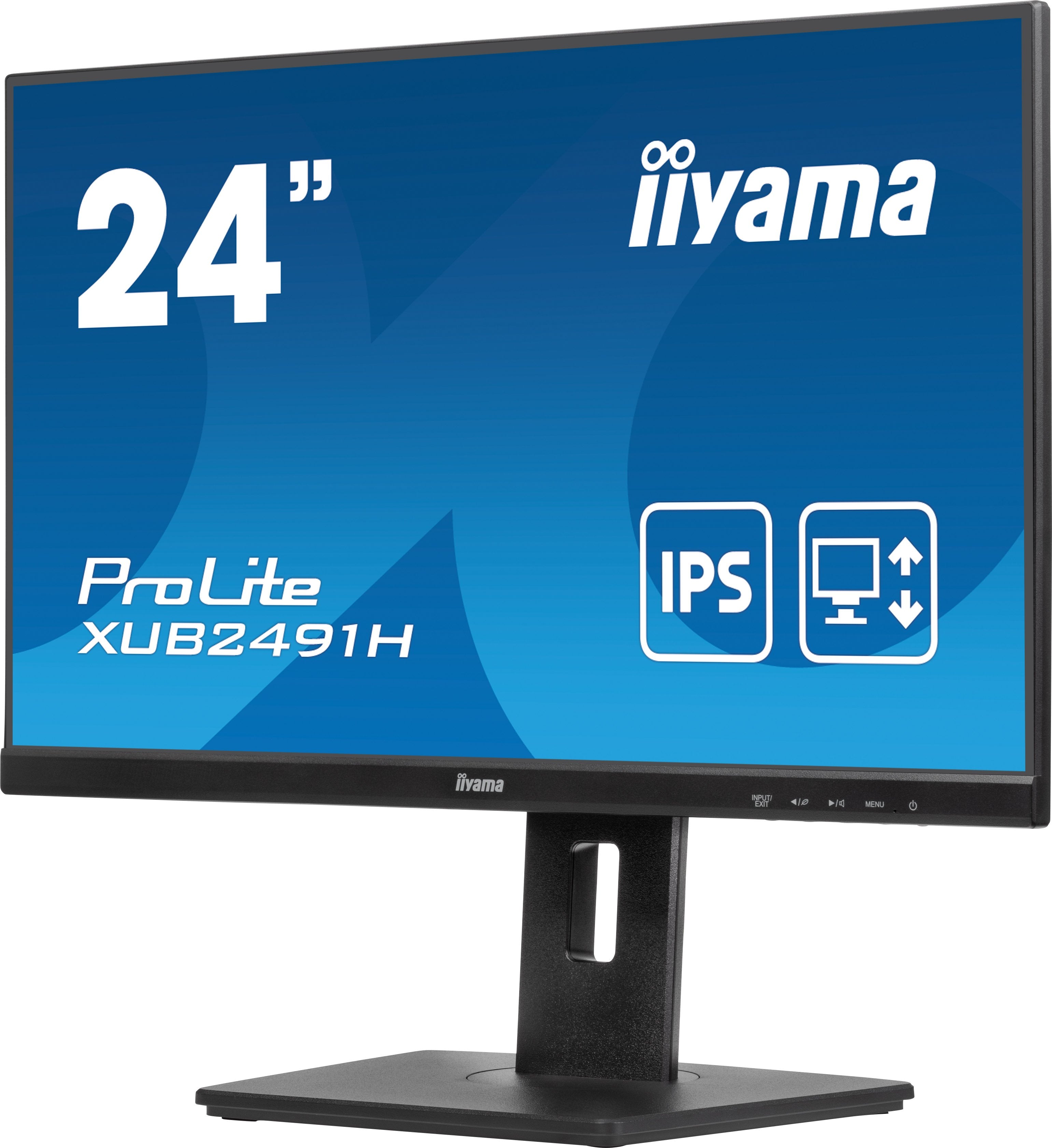 Monitor Iiyama 24", Panel Ips, 100hz, Hdmi, Display Ports. (No Altavoces). Regulable.