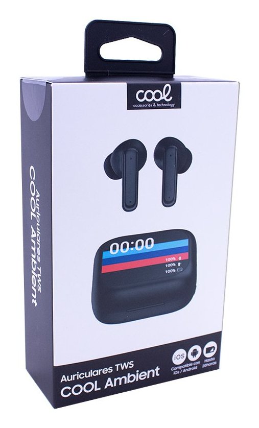 EAN 8434847075877 - COOL Accesorios Auriculares Stereo Bluetooth Earbuds LCD COOL Ambient Inalámbrico Dentro de oído Llamadas imagen 11