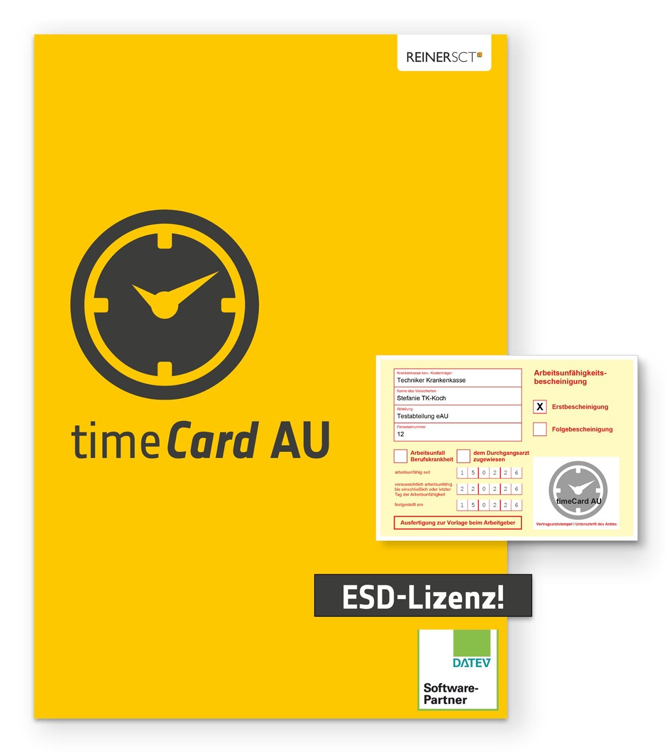 EAN 4011170084765 - Reiner SCT timeCard AU, 100 employees, ESD, 1 year Comercial 1 licencia(s) Descarga electrónica de softwa imagen 1