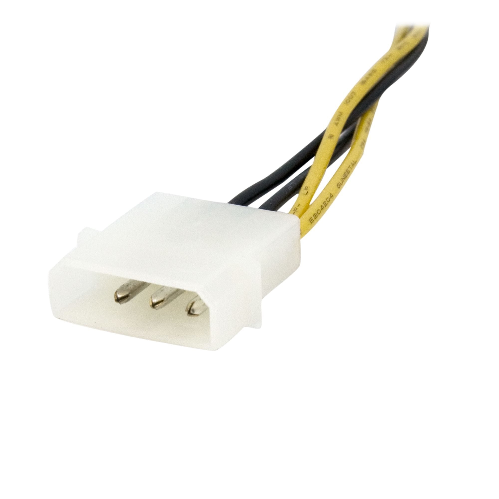 Startech Adaptador De Corriente Eps De 4 Pines+Molex Lp4 A 8 Pines 0.15m
