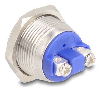 Drucktaster Zum Einbau 19 Mm 2 X Schraubklemme Taster Flach