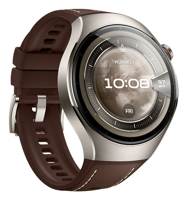 EAN 6942103154317 - Huawei WATCH 5 3,51 cm (1.38") AMOLED 46 mm Digital 466 x 466 Pixeles Pantalla táctil Plata GPS (satélite imagen 5