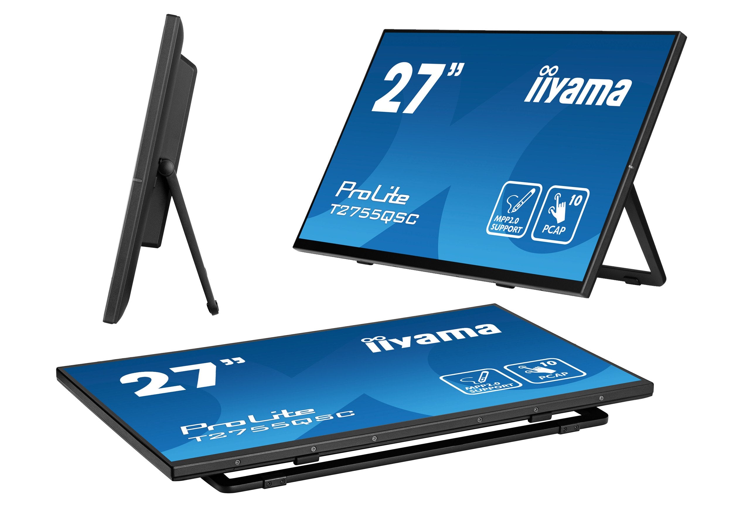 Monitor Iiyama 27" T2755qsc-B1 16:9 M-Touch Hdmi+Dp Ips Retail