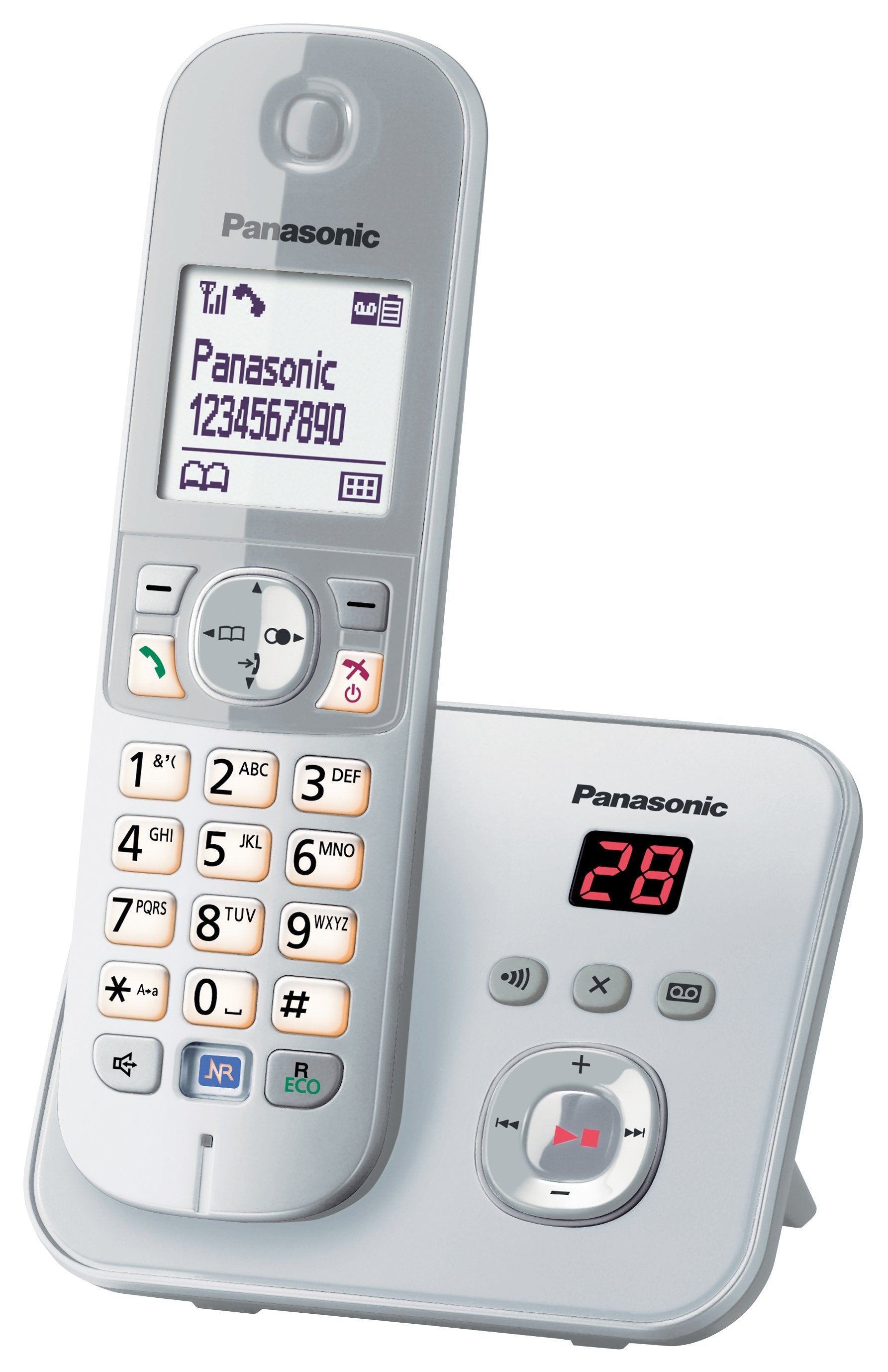 EAN 5025232731787 - Panasonic KX-TG6821GS teléfono Teléfono DECT Identificador de llamadas Plata imagen 1