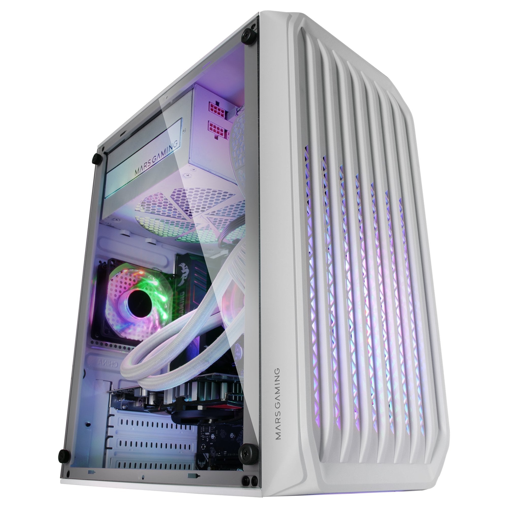 Caja Gaming Minitorre Mars Gaming Mc-S2 Blanco