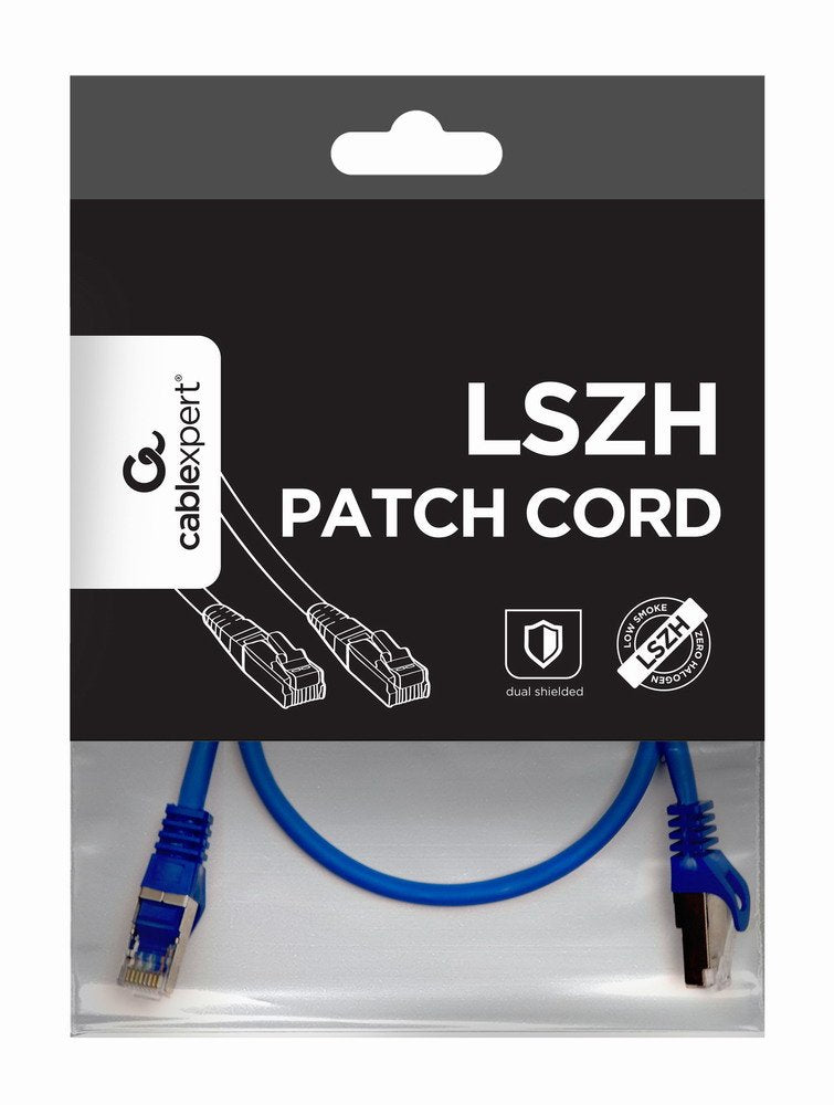 Gembird Pp6a-Lszhcu-B-0.5m Cable De Red 0,5 M Cat6a S/Ftp (S-Stp) Azul
