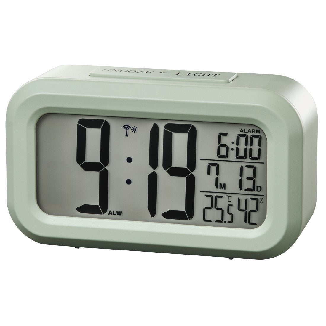 Hama Rc 660 Reloj De Sobremesa Digital Color Menta Rectangular
