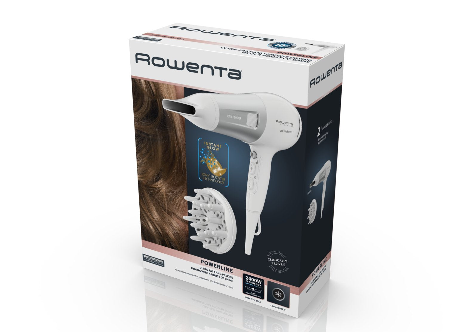 EAN 3121040078112 - Rowenta Powerline CV5930 secador 2400 W Blanco imagen 2