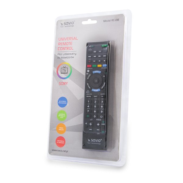 EAN 5901986043669 - Savio RC-08 mando a distancia TV Botones imagen 6