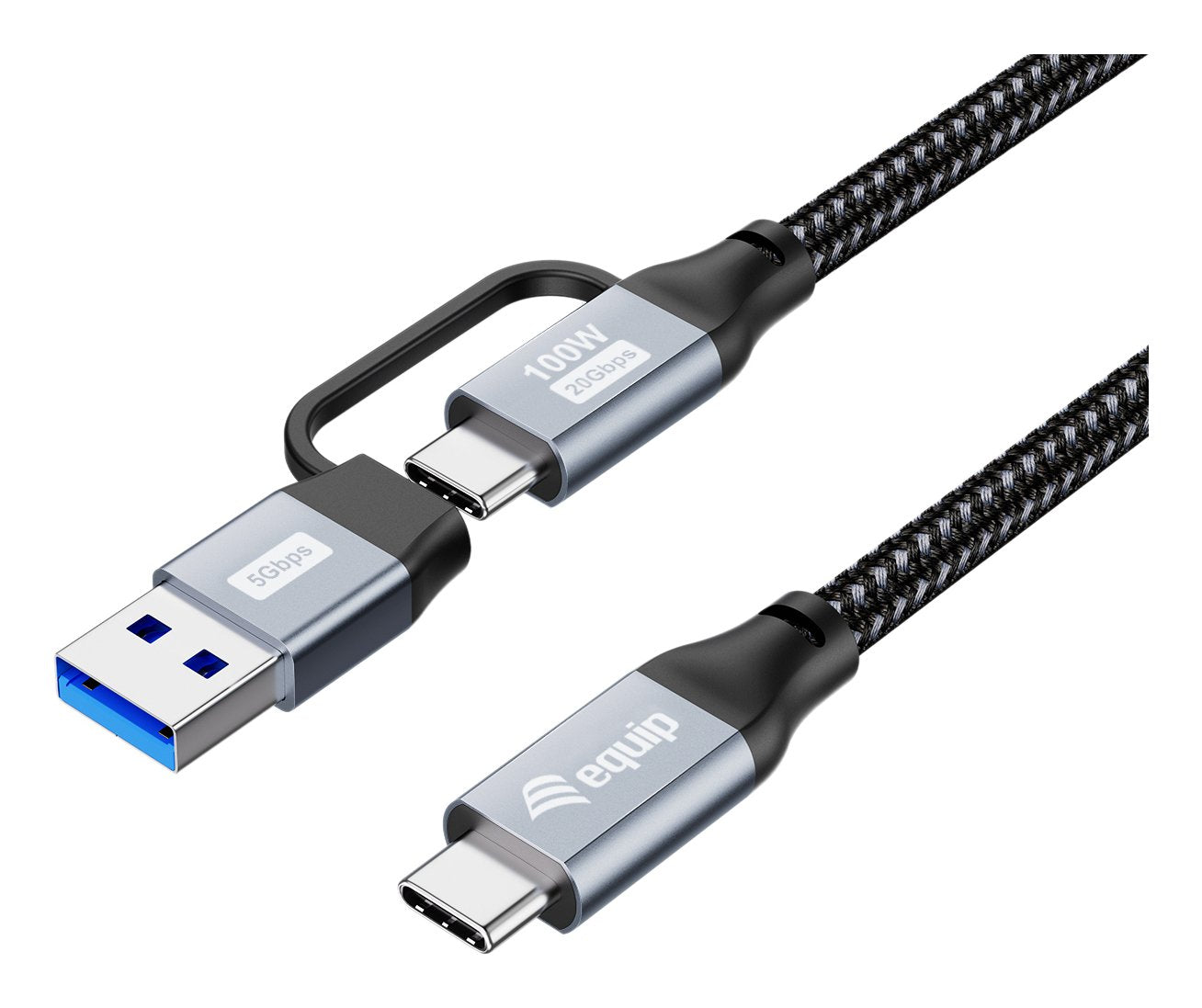 EAN 4015867241165 - Equip 128432 cable USB USB 3.2 Gen 2x2 2 m USB A/USB C USB C Negro imagen 1