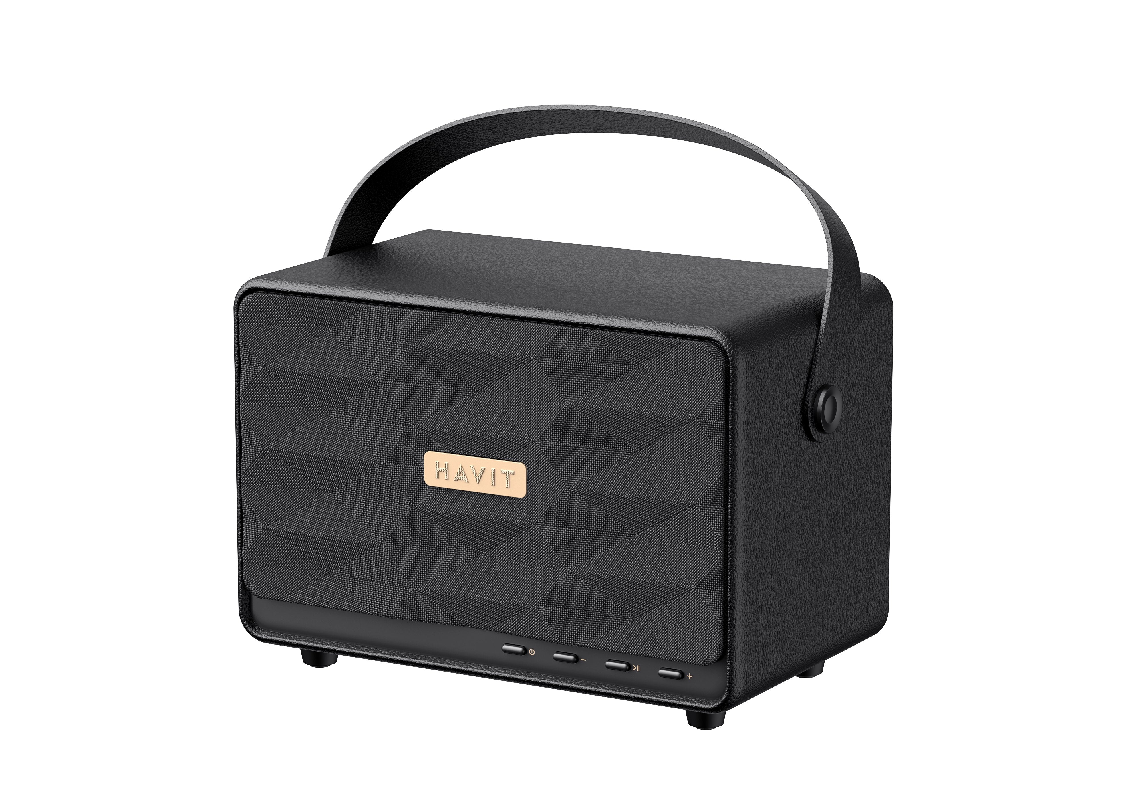 Altavoz Havit Bluetooth Retro, Sk907bt, 30 W, Batería 25 Horas, Tws, Usb/Tf/Aux, 198 X 127.5 X 148 Mm