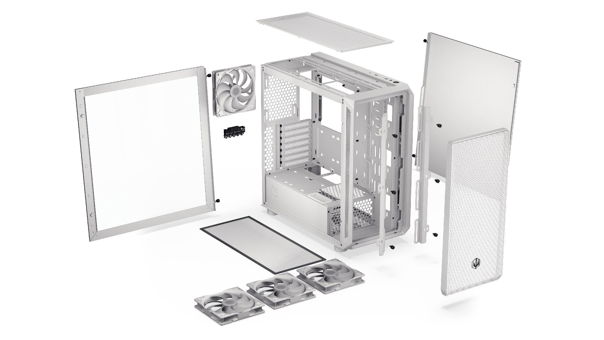 Caja Pc Endorfy Arx 700 White Argb Blanco Ey2a017