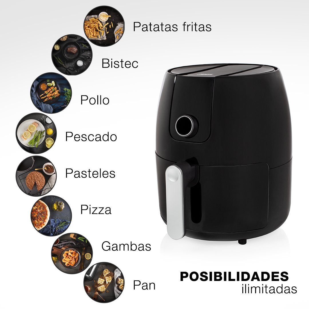 Freidora Por Aire Sin Aceite Princess Digital Xxl 182025 1500w Capacidad 4.5l