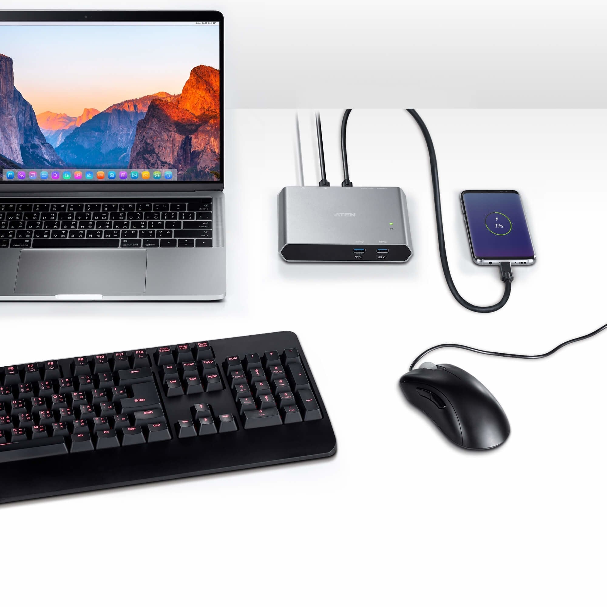 Dockingstation Aten Us3310 Usb-C Gen 1 De 2 Puertos,