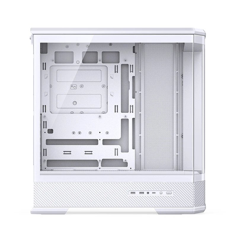 Jonsbo D400 Pc-Gehäuse, Midi Tower, Atx, Tempered Glass - Weiss