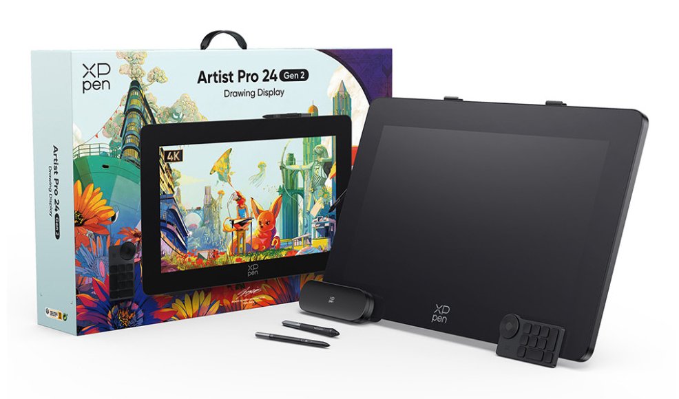 EAN 850047528476 - XPPen Artist 24 Pro (Gen 2) 4K tableta digitalizadora Negro 5080 líneas por pulgada 526 x 296 mm USB/Bluet imagen 11