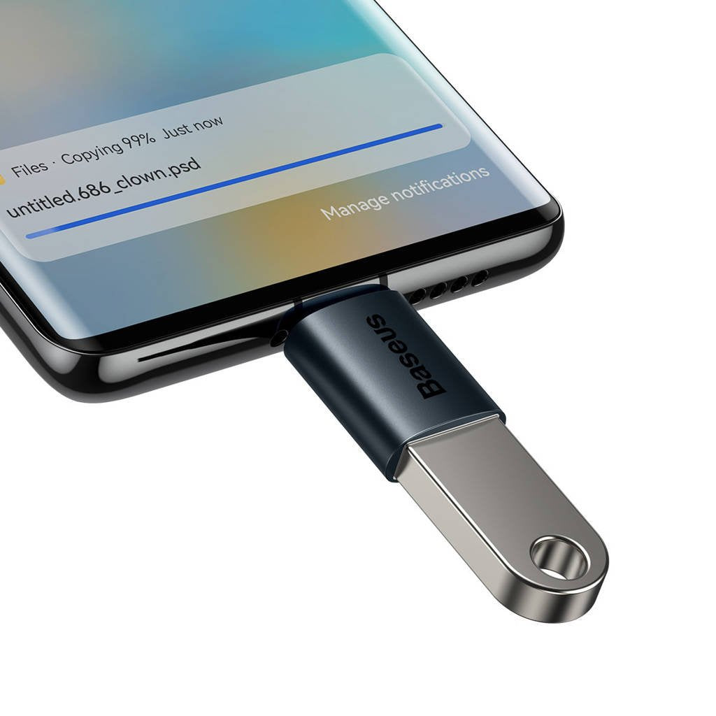 EAN 6932172605650 - Baseus ZJJQ000003 cambiador de género para cable USB Type-C USB-A 3.2 Gen 1 Azul imagen 4