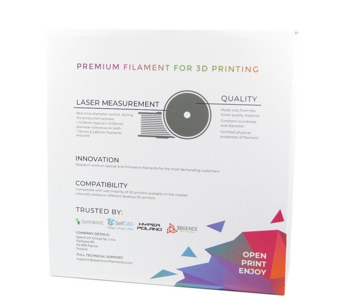 Spectrum 3d Filament / Pla Premium / 1,75mm / Translucent / Durchsichtig / 1kg