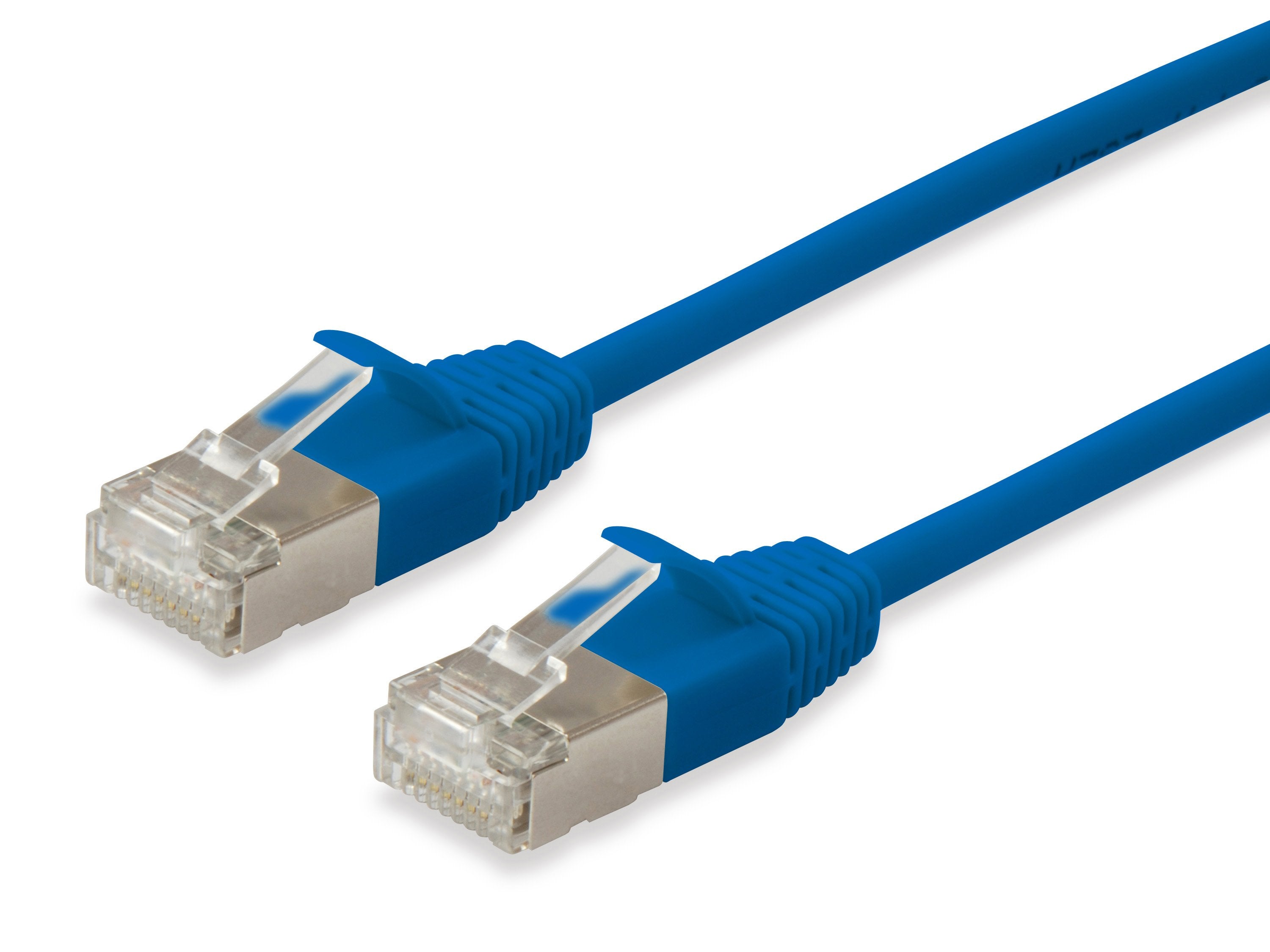 Equip Cable De Red Cat6a Slim F Ftp 2xrj45 1.50m Azul Lszh