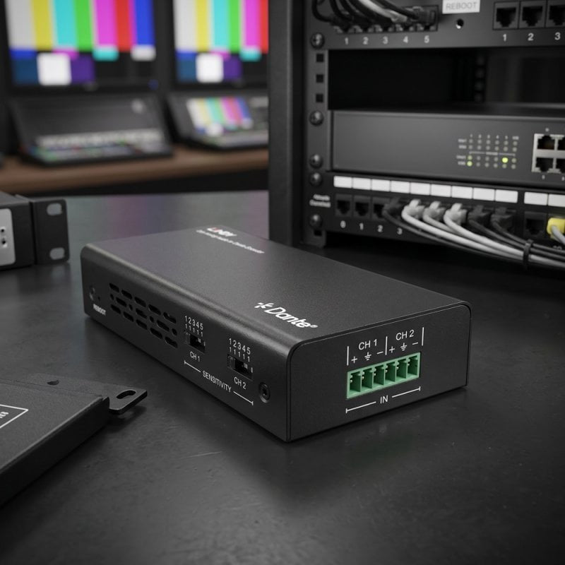 2ch Analog Audio To Dante Encoder