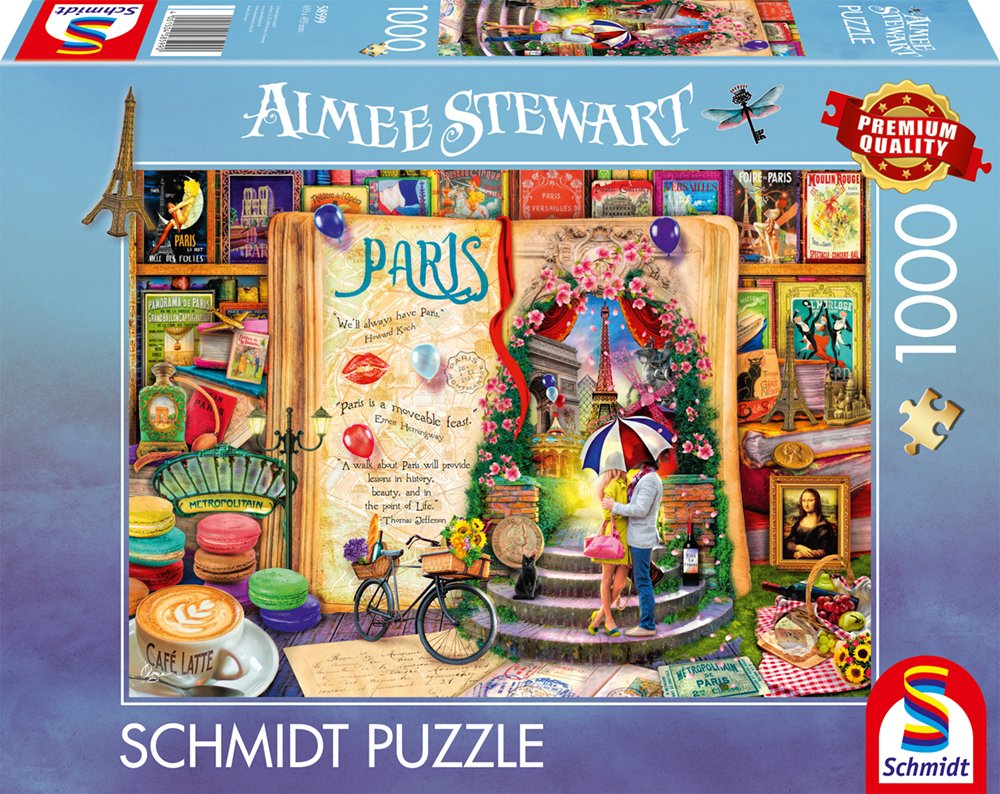 Schmidt Spiele Aimee Stewart: Erinnerungen An Paris (1000 Teile) 58599
