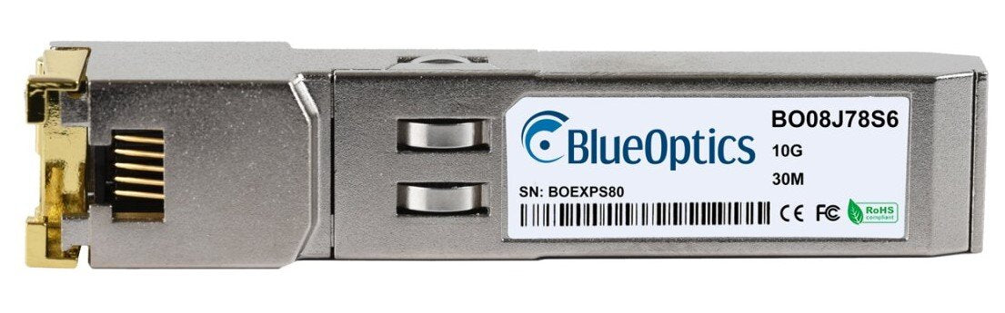 Fortinet Transceiver Module (80m Range) 10ge Copper Sfp+ Rj45 Cat6a -5âºc To 85âºc For System Sfp+